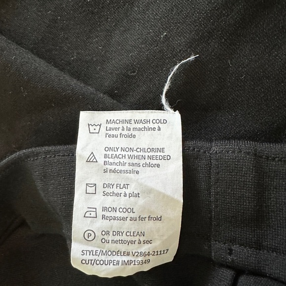 Vince back seam ponte legging pull on skinny pant cropped size large - Picture 7 of 8